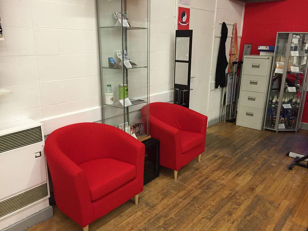 Red chairs
